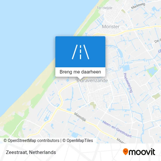 Zeestraat kaart