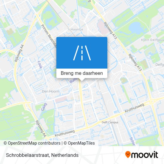 Schrobbelaarstraat kaart