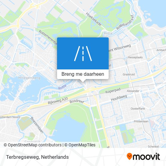 Terbregseweg kaart