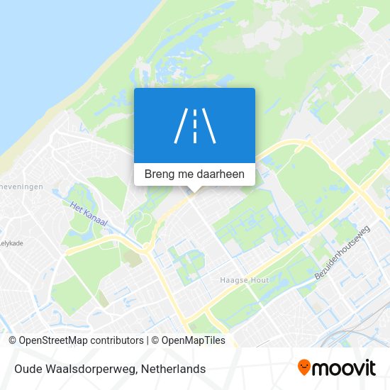 Oude Waalsdorperweg kaart