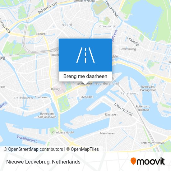 Nieuwe Leuvebrug kaart