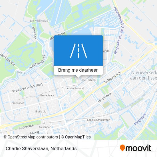 Charlie Shaverslaan kaart