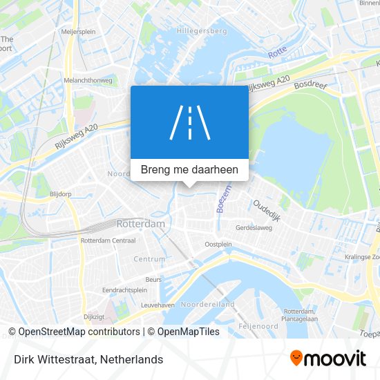 Dirk Wittestraat kaart