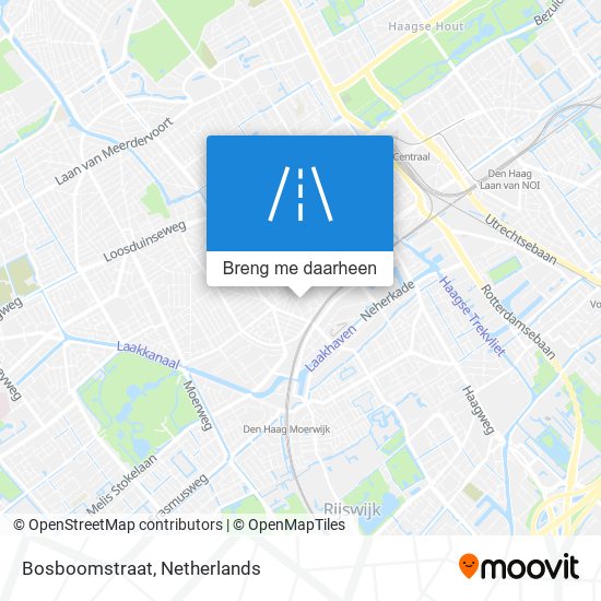 Bosboomstraat kaart