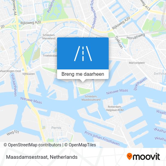 Maasdamsestraat kaart