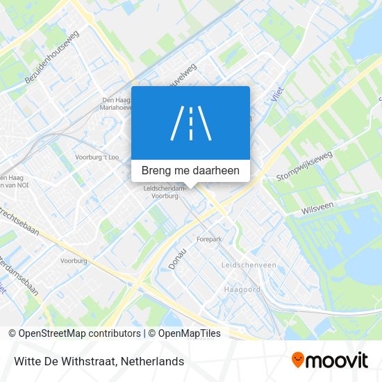 Witte De Withstraat kaart