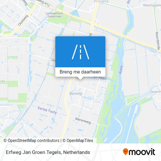 Erfweg Jan Groen Tegels kaart