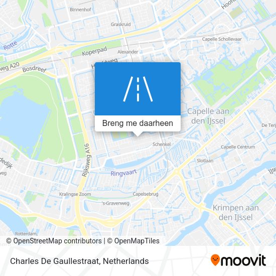 Charles De Gaullestraat kaart