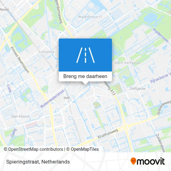 Spieringstraat kaart