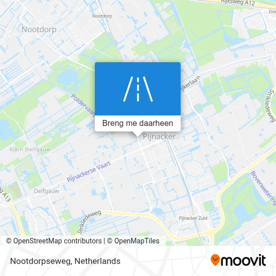 Nootdorpseweg kaart