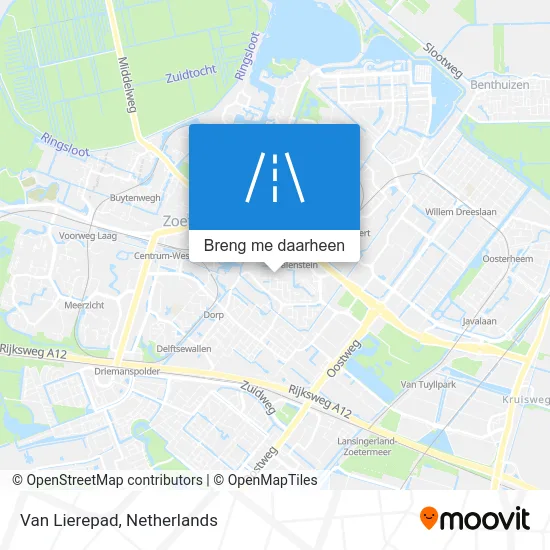 Van Lierepad kaart