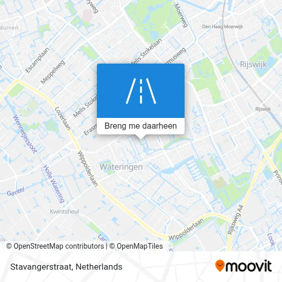 Stavangerstraat kaart