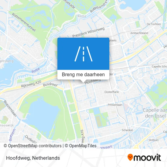 Hoofdweg kaart