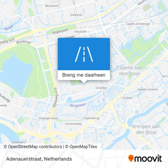 Adenauerstraat kaart