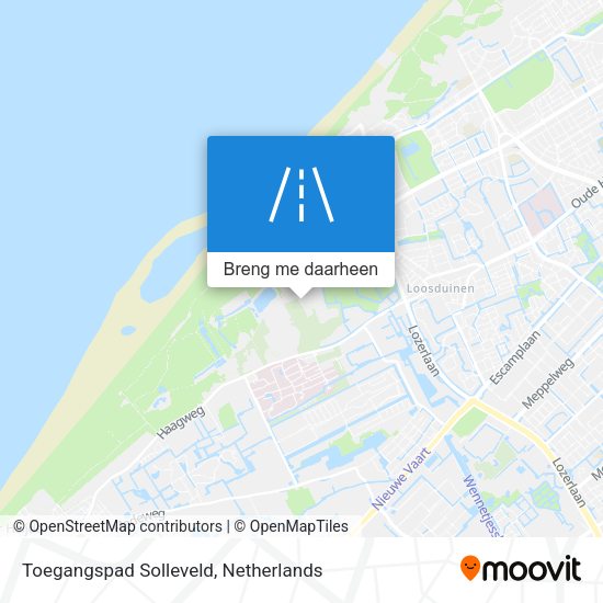 Toegangspad Solleveld kaart