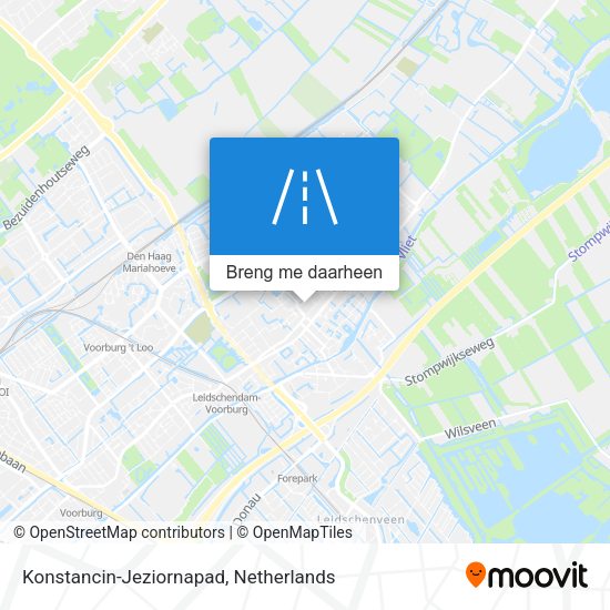 Konstancin-Jeziornapad kaart