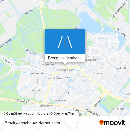 Broekwegschouw kaart