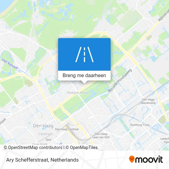 Ary Schefferstraat kaart