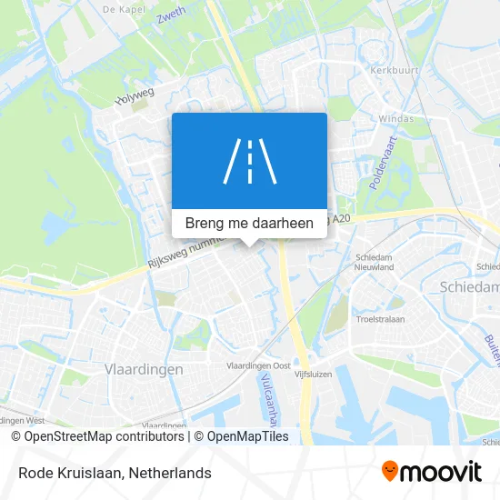 Rode Kruislaan kaart