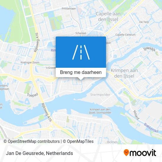 Jan De Geusrede kaart