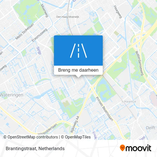 Brantingstraat kaart