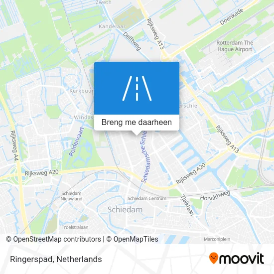 Ringerspad kaart