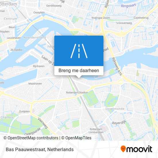 Bas Paauwestraat kaart