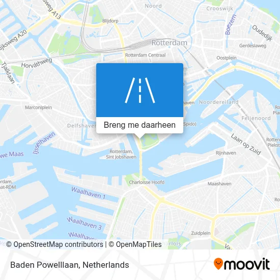 Baden Powelllaan kaart