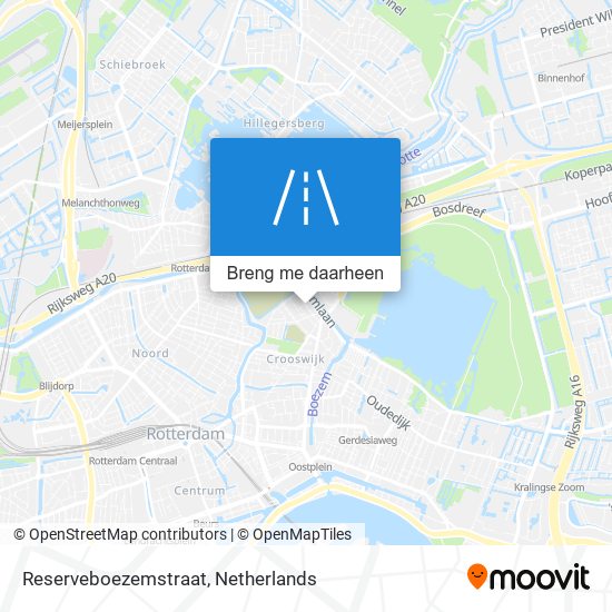 Reserveboezemstraat kaart