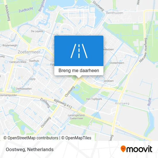 Oostweg kaart