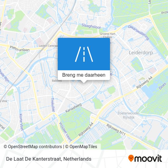 De Laat De Kanterstraat kaart