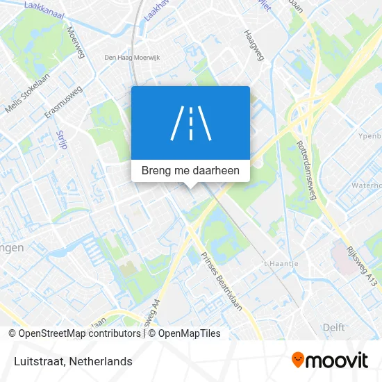 Luitstraat kaart