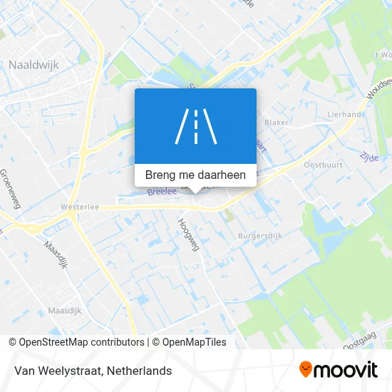 Van Weelystraat kaart