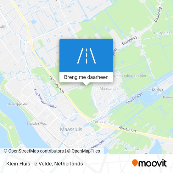 Klein Huis Te Velde kaart