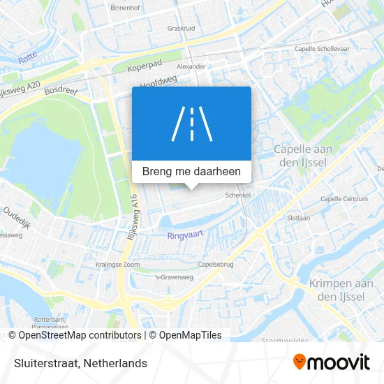 Sluiterstraat kaart