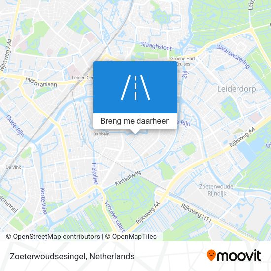 Zoeterwoudsesingel kaart