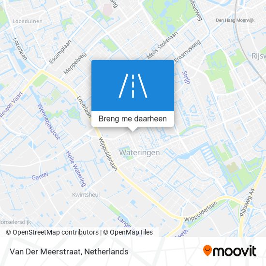 Van Der Meerstraat kaart