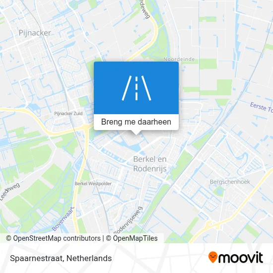 Spaarnestraat kaart