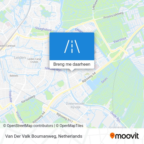 Van Der Valk Boumanweg kaart