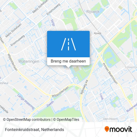 Fonteinkruidstraat kaart