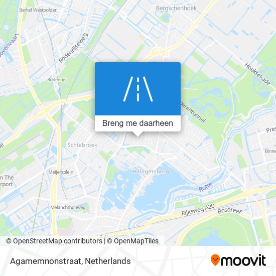 Agamemnonstraat kaart