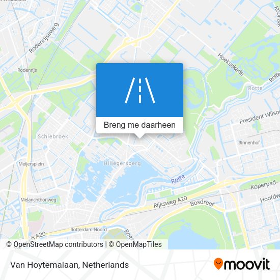Van Hoytemalaan kaart