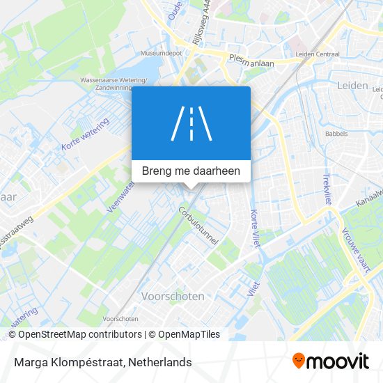 Marga Klompéstraat kaart