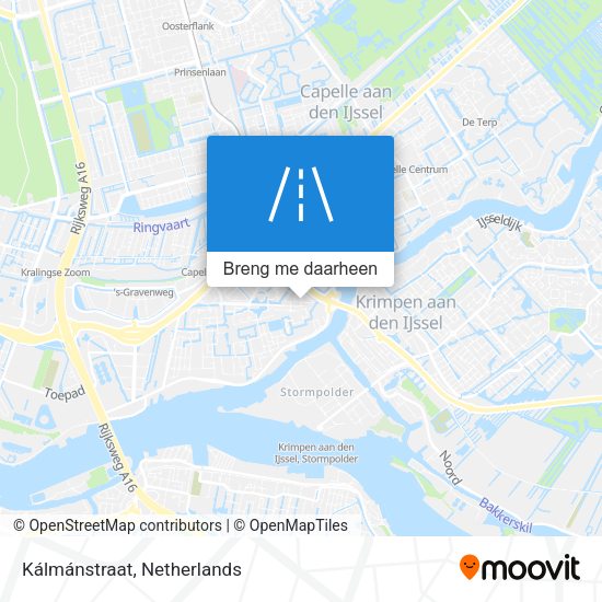Kálmánstraat kaart
