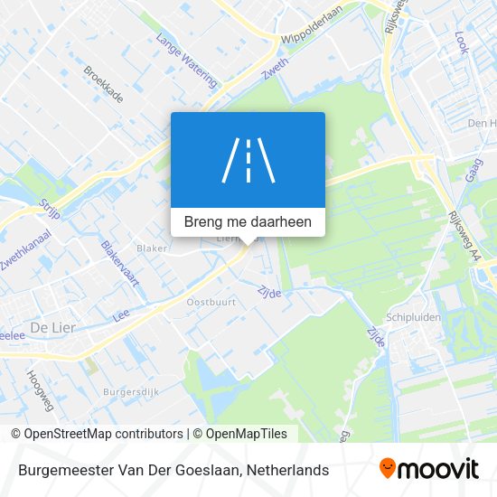 Burgemeester Van Der Goeslaan kaart