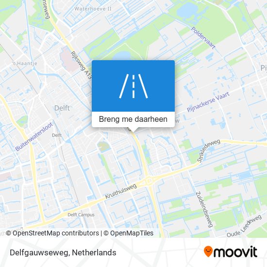 Delfgauwseweg kaart