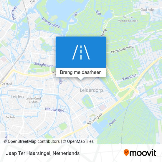 Jaap Ter Haarsingel kaart