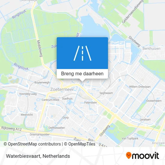 Waterbiesvaart kaart