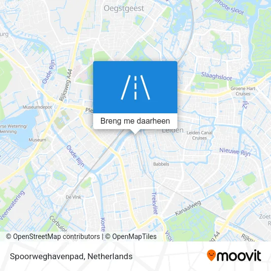 Spoorweghavenpad kaart