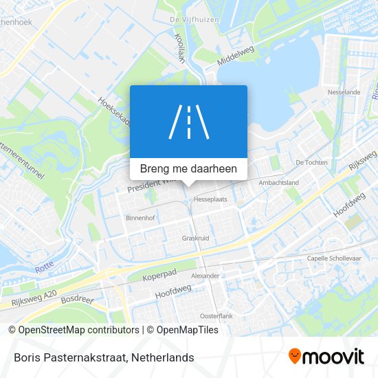Boris Pasternakstraat kaart